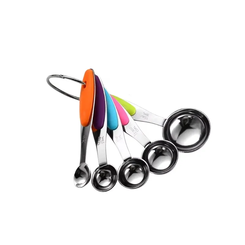 

5Pcs Stainless Steel Measuring Cups And Spoons Set Kitchen Accessories For Baking Cake Cooking Making Measuring Kitchen Tools