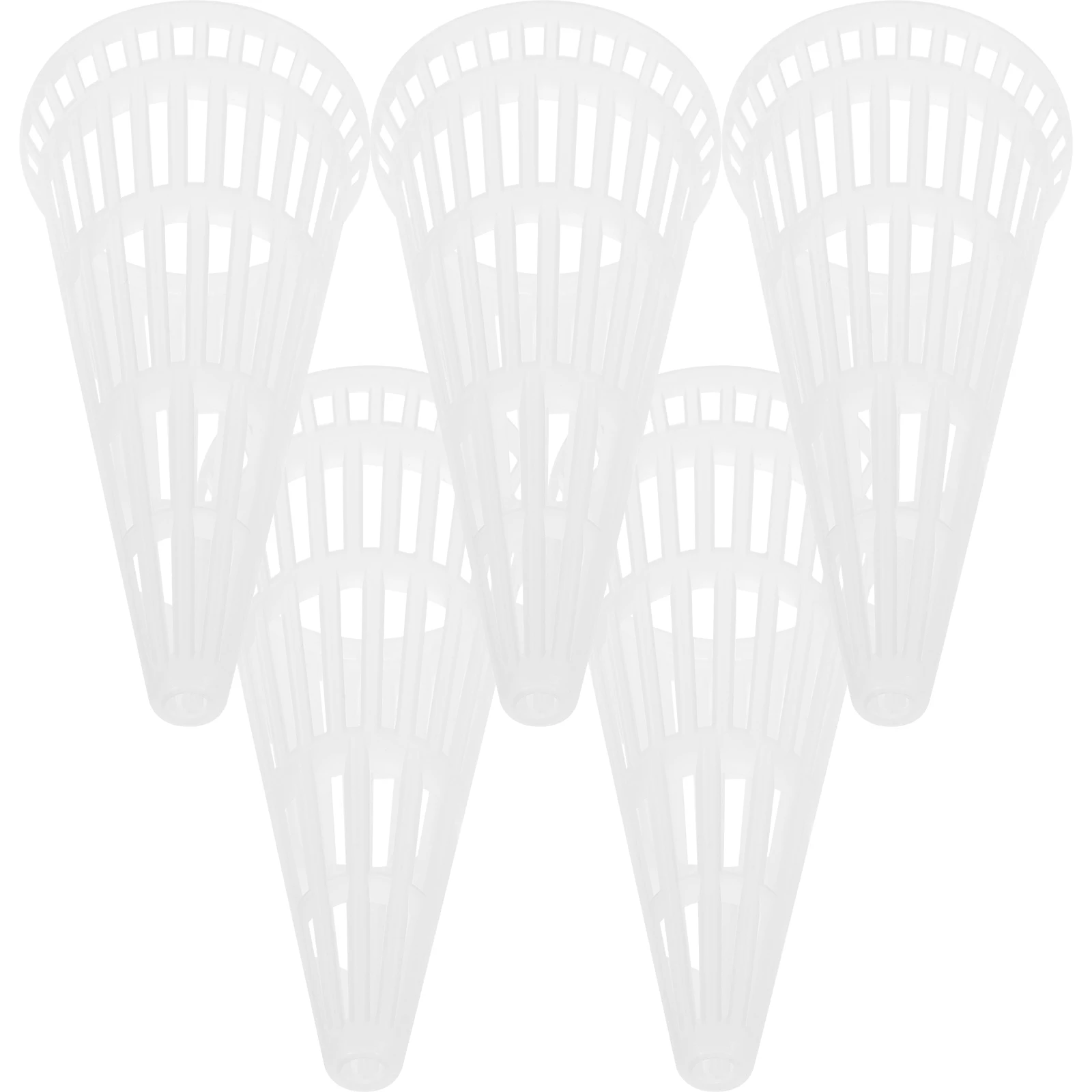 

5pcs Seedling Pots Transparent Cone Shaped Drainage Mesh Net Cups Planting Germination Baskets Hydroponics Cultivation