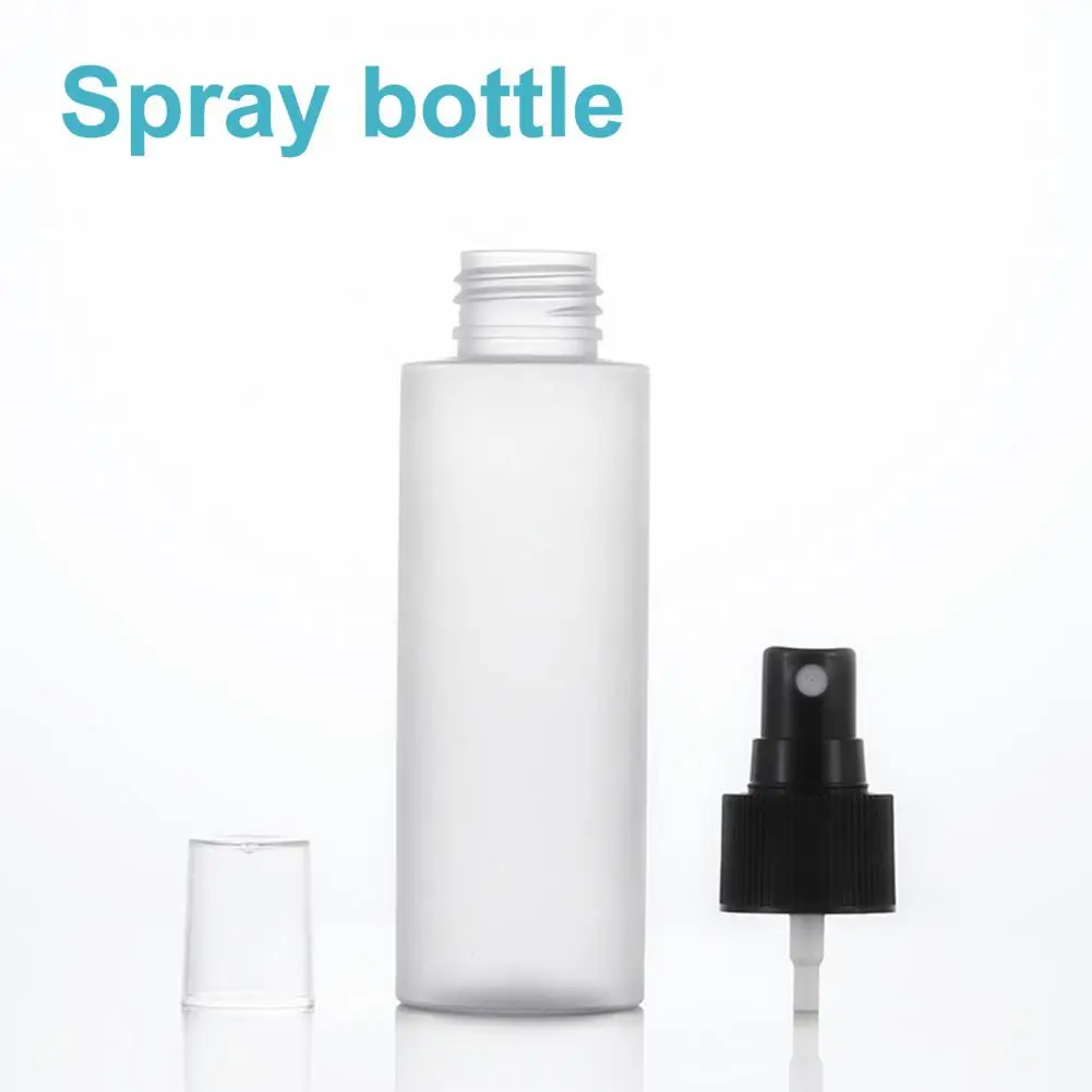 

100~200ml Refillable Plastic Bottle Travel Electroplated Gold Frosted Fine Mist Spray Bottle For Makeup Sample Container