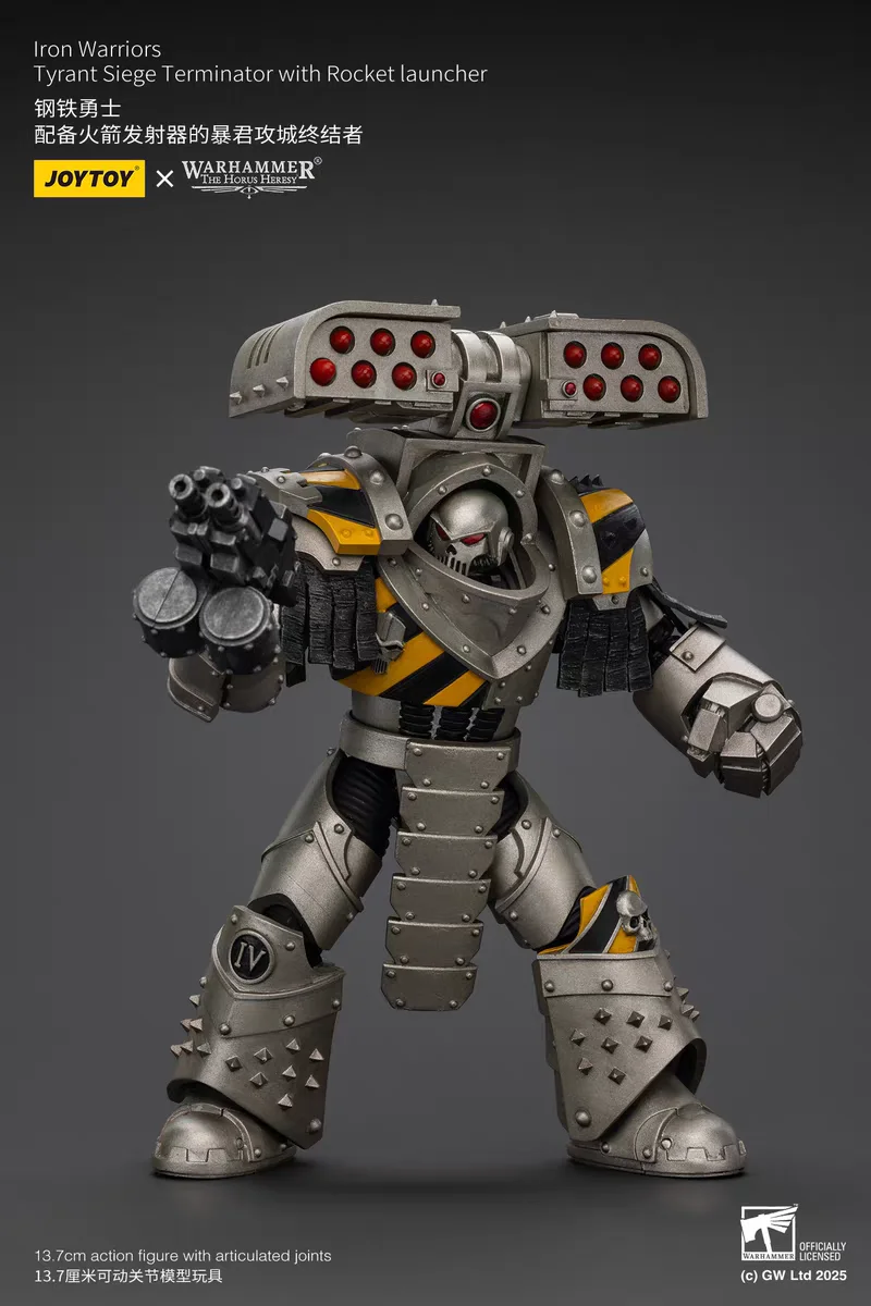 

Предзаказ: Фигурка JOYTOY Warhammer 40K Iron Warriors Tyrant Siege Master Terminator с ракетной установкой, масштаб 1/18