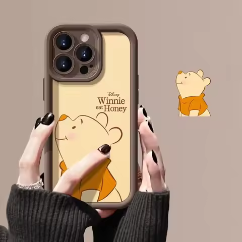 Winnie Honey Multistep Soft Phone Case for Samsung Galaxy S24 Ultra S23 Plus S22 S21 S20 FE A05S A15 A25 A35 A54 A04 A14 A24 A34