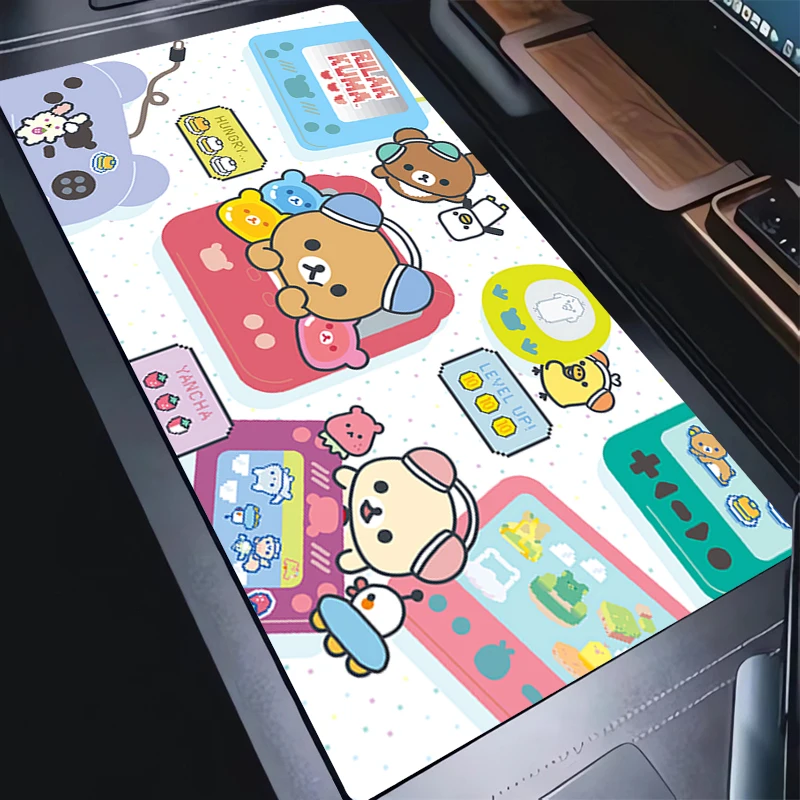 

Mousepad Rubber Mouse Pad Gaming Accessories PC Gamer Cabinet Carpet Office Computer Korilakkuma Rilakkuma Desk Mat Keyboard Pad