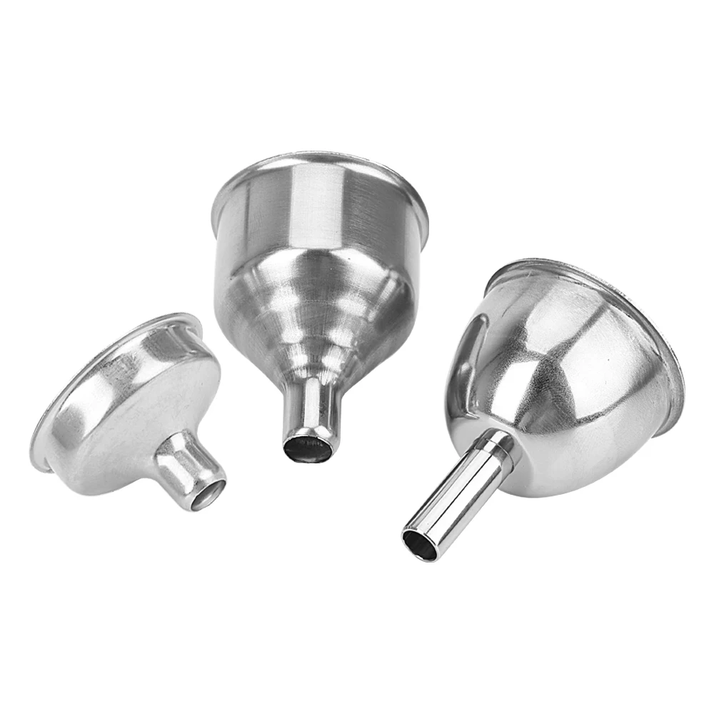 Small Mouth Funnels Mini Stainless Steel Bar Wine Flask Funnel for Filling Hip Flask Narrow-Mouth Bottles