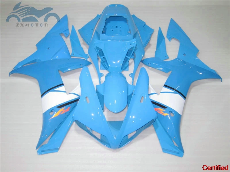

New motorcycle fairing Kits fit for YAMAHA 2002 2003 YZFR1 02 03 YZF R1 fairings blue white body parts RG22