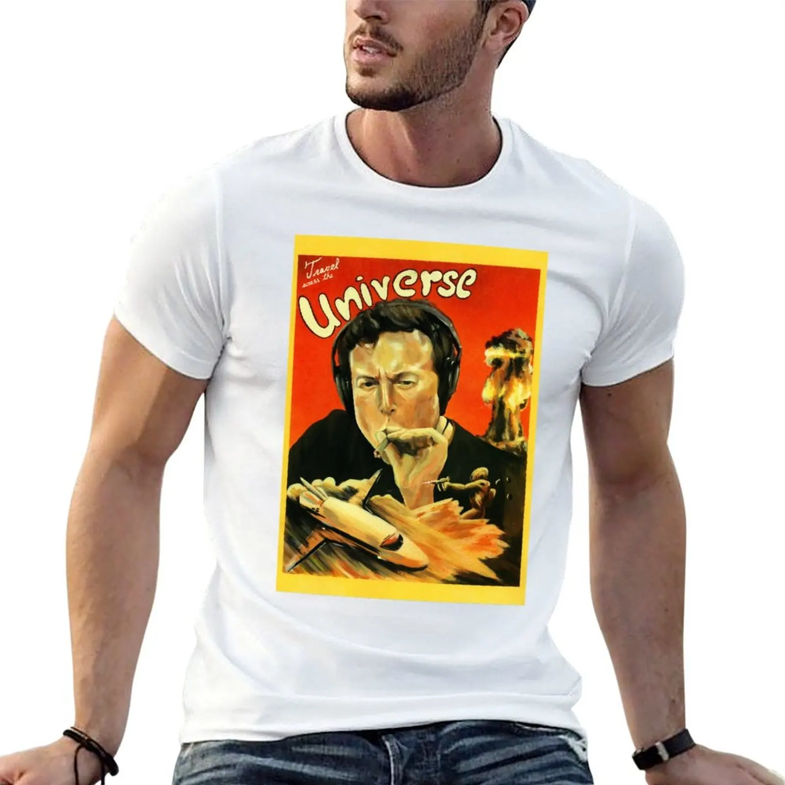 

Elon Musksmokes weed T-Shirt t shirt man plain cotton t shirt man T-Shirt
