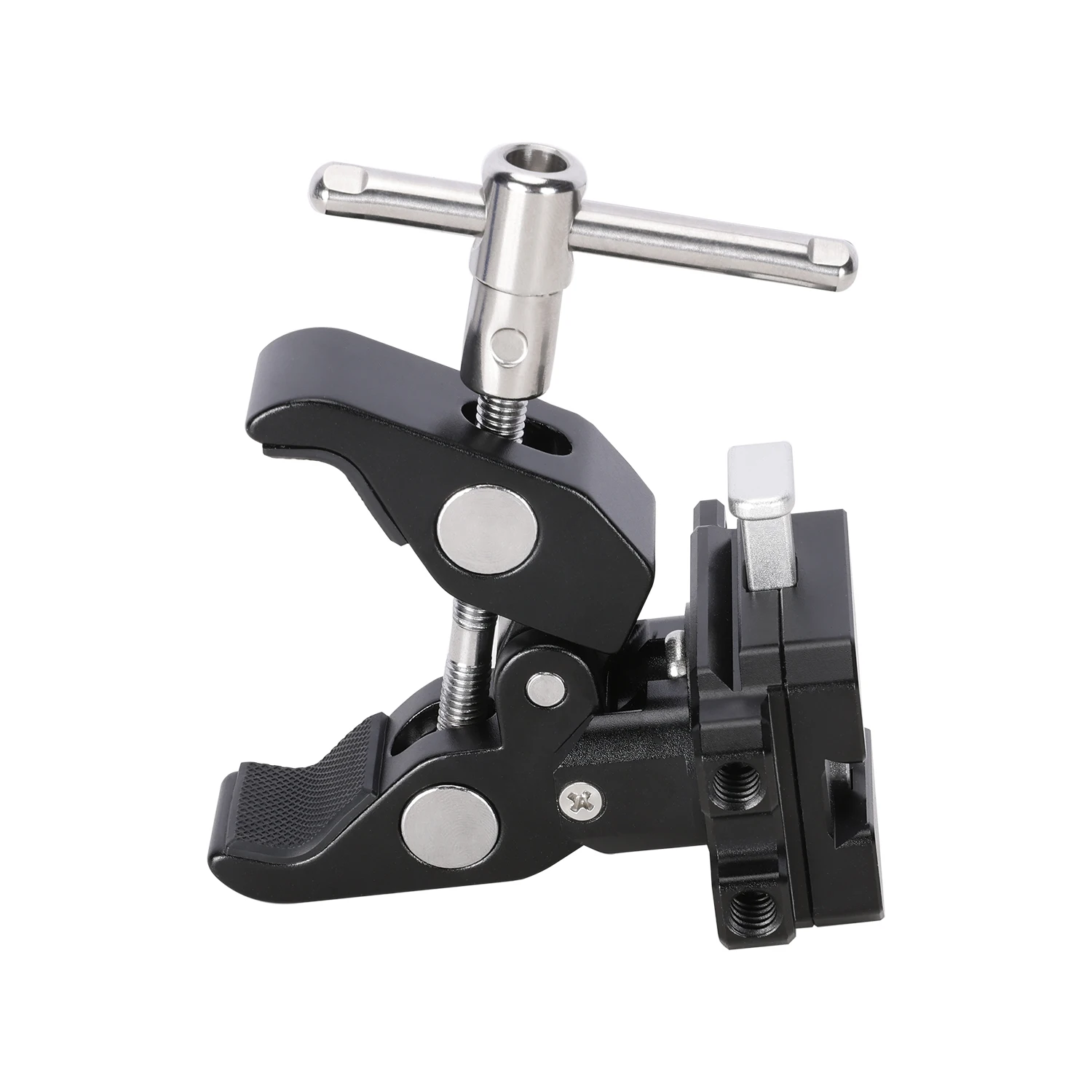 Крепление Niceyrig Super Clamp с быстросъемным адаптером V-Lock для аккумулятора DSLR-камеры - максимальное раскрытие зажима 55 мм