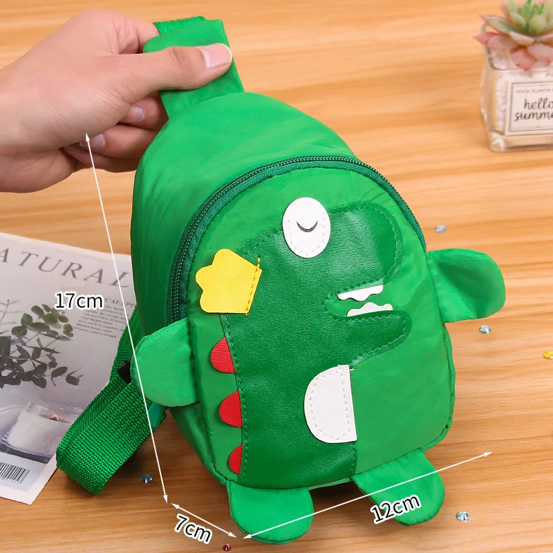 Doshemandasurempery Cartoon Kid Bag Girl Small Dinosaur Crossbody Bag Boy Canvas Bags Fashion Toddler Shoulder Bags Baby Harness Backpack