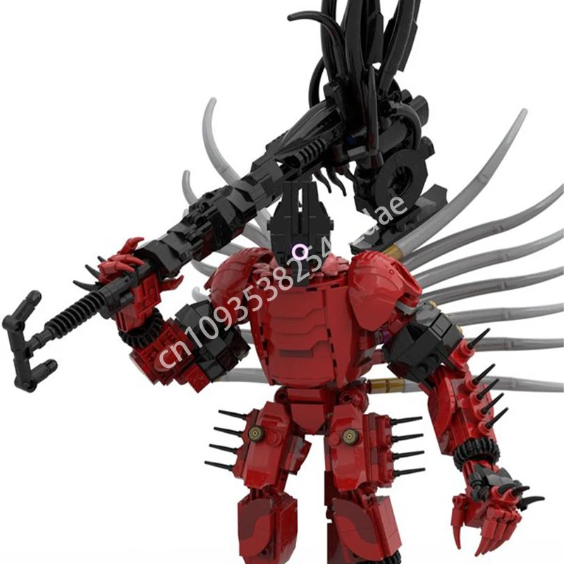 

758 шт. MOC Nezarec, Final God of Pain Destiny, строительные блоки, кирпич, логическое мышление, STEAM Learning, пластиковое строительство