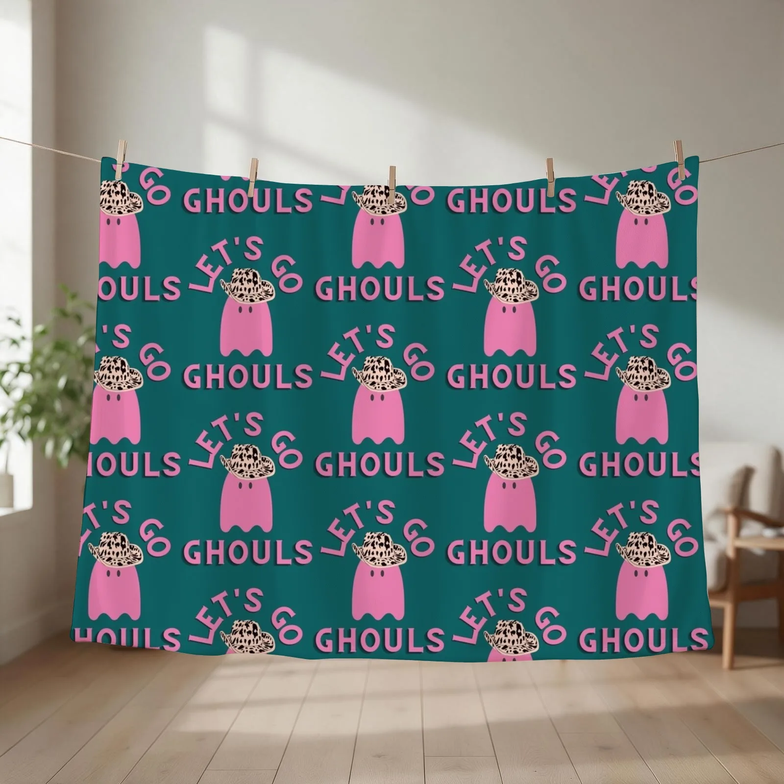 Let_s Go Ghouls Throw Blanket For Baby Beautifuls Soft Big Bed Fashionable Blankets