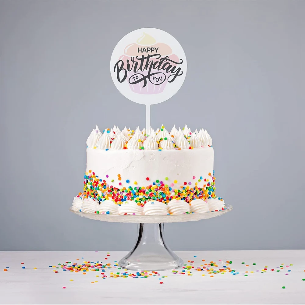 NN89R جولة الاكريليك كعكة القبعات العالية واضح دائرة فارغة DIY كعكة توبر الفراغات مخصص الزفاف وحفلة عيد ميلاد كعكة ديكور