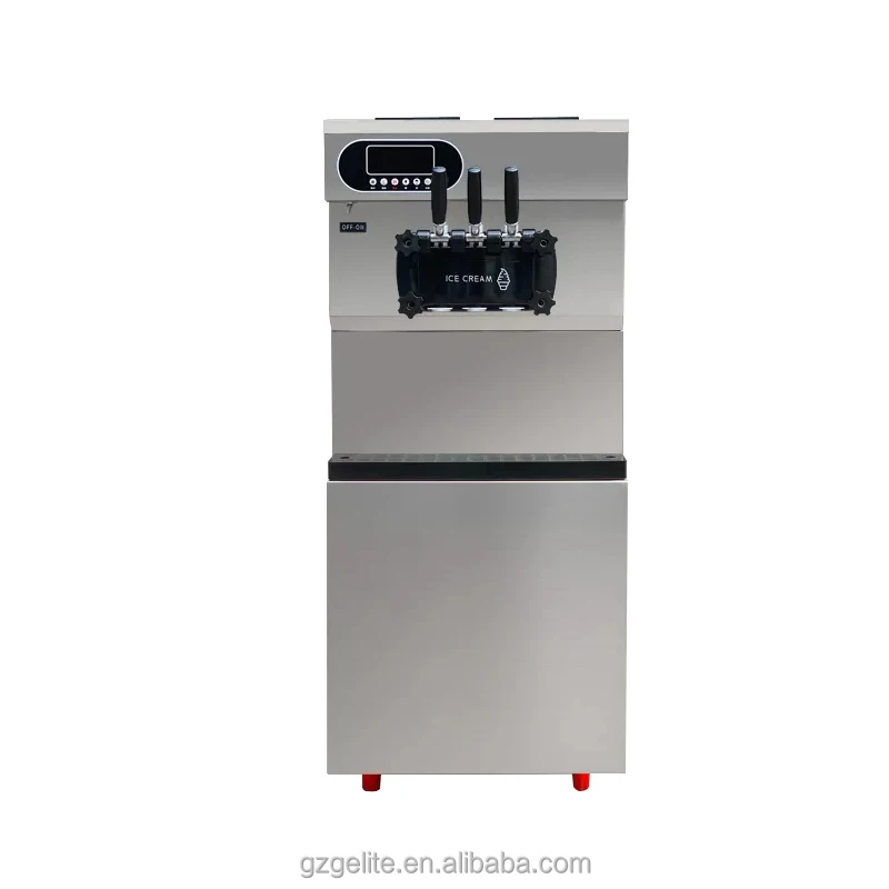 CHKJ  3 Flavor Automatic Commercial Soft Serve Ice Cream Machine 25L/H Professional Ice Cream Shop Ice Cream Machine