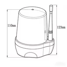 Universal 24V AC/DC 230VAC LED Signal Alarm Light Strobe Flashing Emergency Warning Lamp wall mount for Automatic Gate Opener