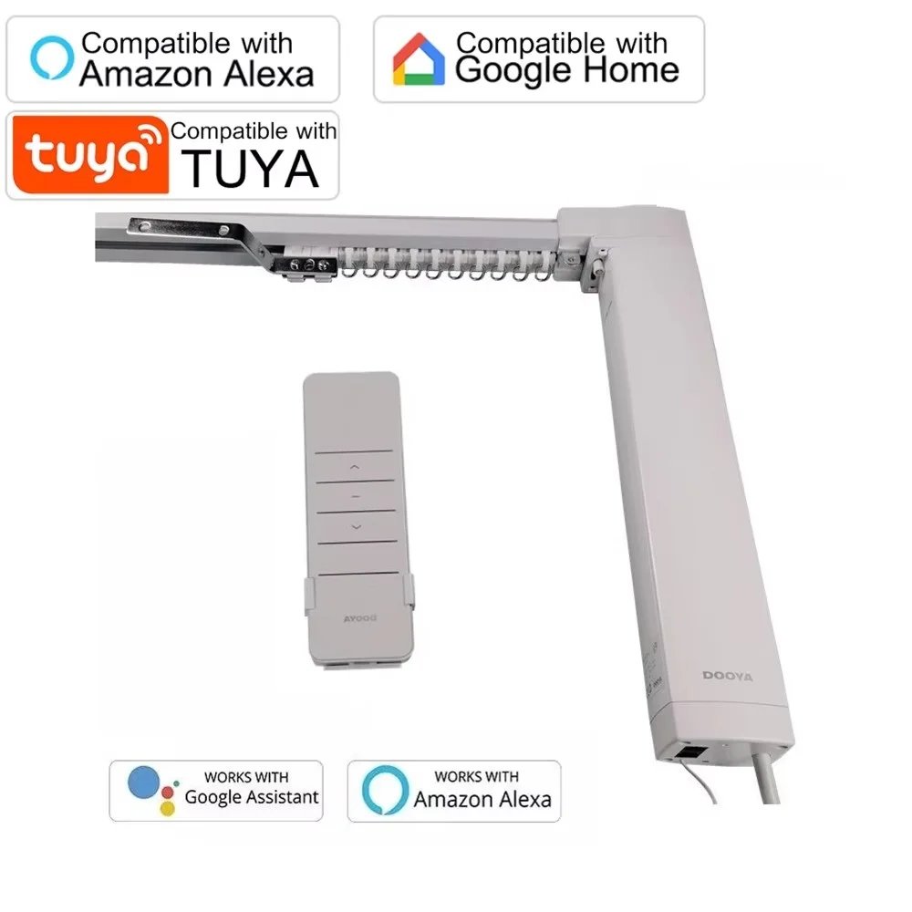 DIY Smart Curtain Track Alice Voice Control Schedule Timer TUYA Smart Life App