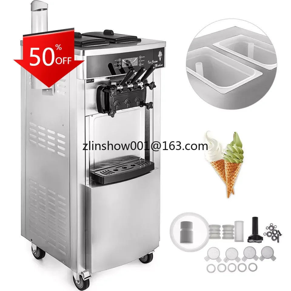 

Fully automatic Stainless Steel ice cream machine for business machine ice cream soft