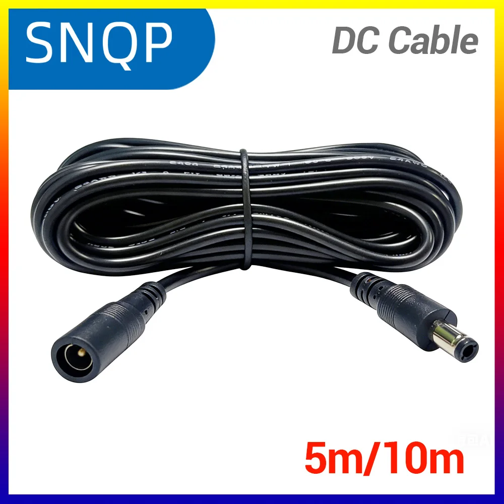 10M/ 5M 5.5mm*2.1mm DC Power Connector Extension Cord Jack Adapter Lead Cable DC Female Male Extension External Plug
