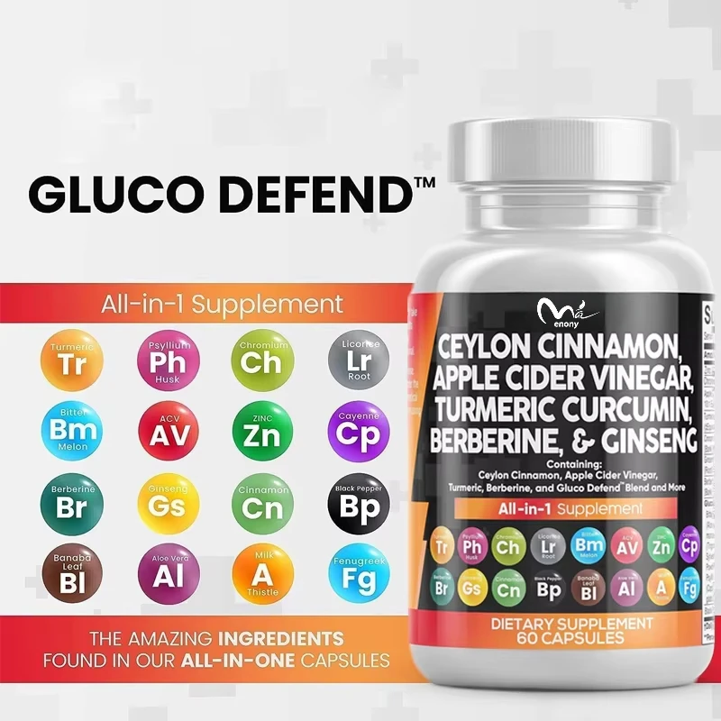 Containing Ceylon Cinnamon, Turmeric, Apple Cider Vinegar, Ginseng, Aspartic Acid, Bitter Melon,milk, Thistle,fenugreek Capsules