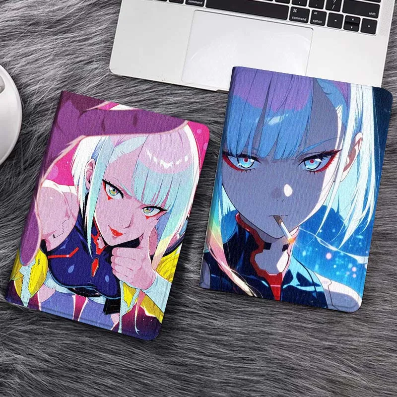 

Подарочный чехол для планшета Lucy C-Cyberpunk Edgerunners для Samsung Tab Galaxy S6 S11 A A7 A8 A9 A11 10.1 10.4 10.5 Plus Lite