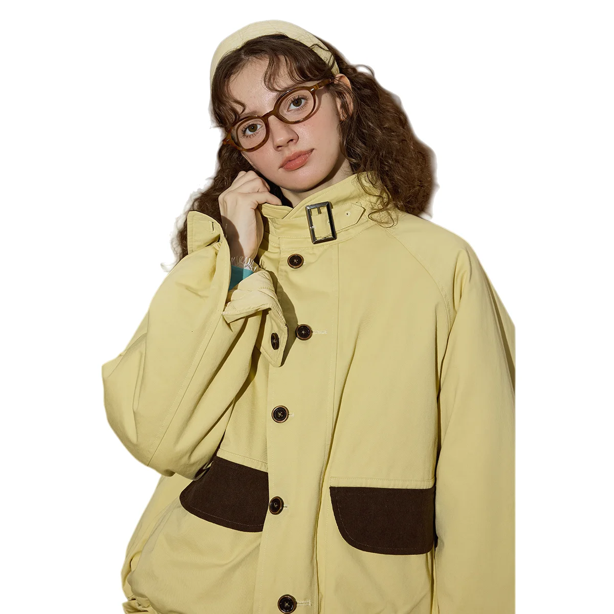 

2025 зимнее женское винтажное вельветовое пальто с цветными блоками, куртка с хлопковой подкладкой в стиле пэчворк, верхняя одежда большого размера в стиле ретро с воротником-стойкой