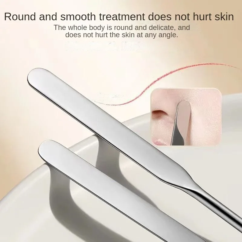 Spatule de Toner de maquillage à double tête en acier inoxydable, bâton de mélange de crème de fond de teint, outil de mélange, accessoires de maquillage cosmétique 1 pièces