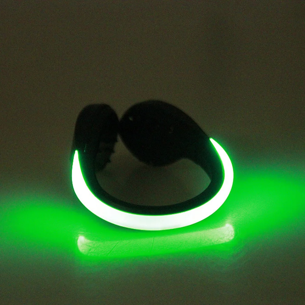 

2 pcs Led Shoe Light Clips Bright Flashing Waterproof For Night Running Walking Jogging Safety Gear Green Light