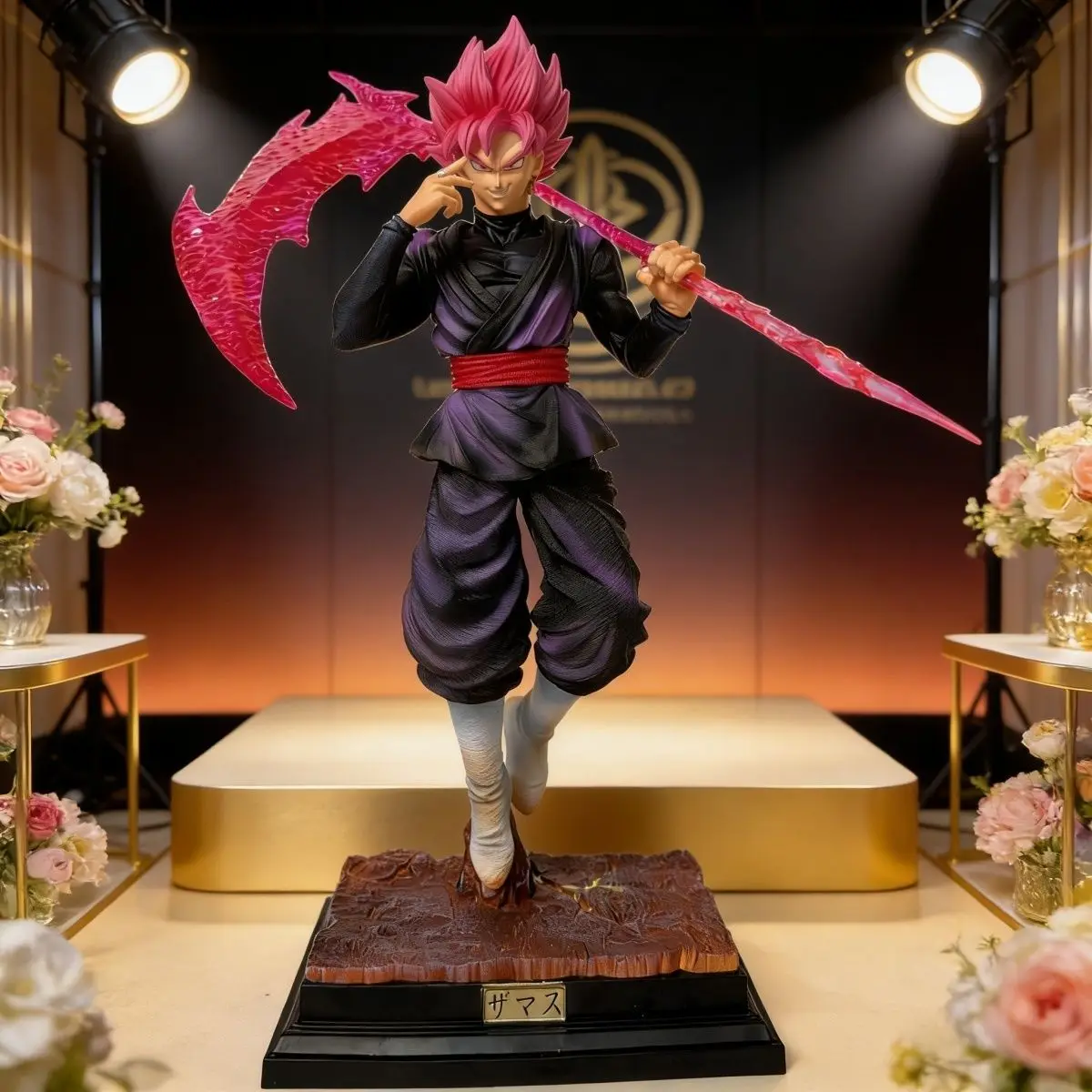 

New Sale Dragon Ball Anime Super Saiyan Rose Goku Statue 37cm Action Figure Desktop Decor Ornament Collectible Toys Doll Gifts