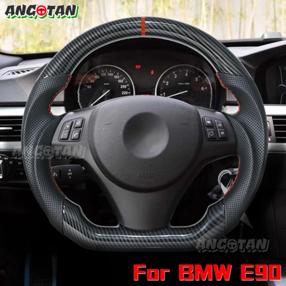 Hydro Dip Print Carbon Fiber Steering Wheel For Bmw E89 E90 2005-2012 E91 2006-2012 E92 E93 2007-2012 Steering Wheel Leather