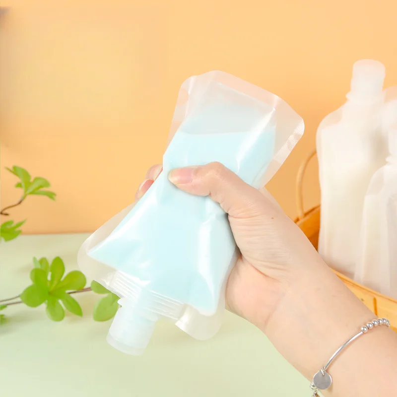 6pcs reusable refillable pouches 30‑250ml, leakproof travel dispenser bags for lotion, shampoo & cosmetics 2