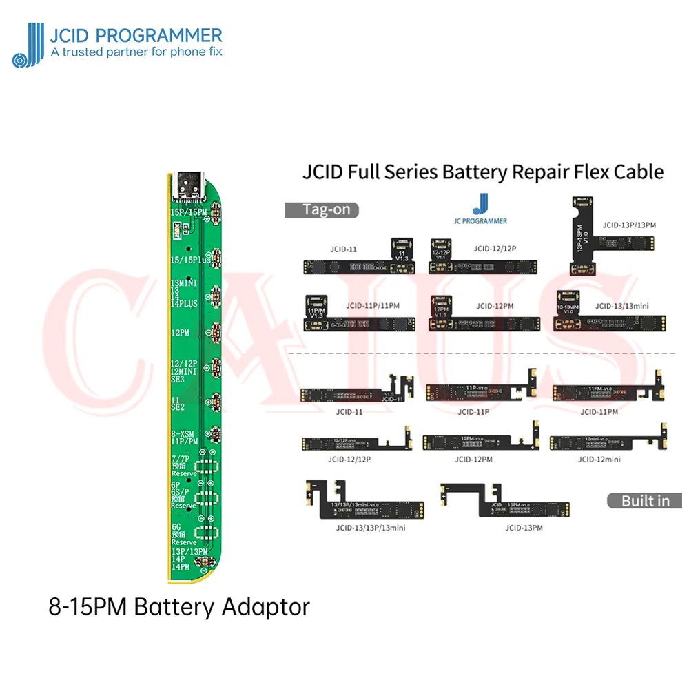 JCID JC V1SE V1S PRO Battery Flex Cable for IPhone 11-14 Pro MaX Battery Data Read & Write Health Warning Error Removal