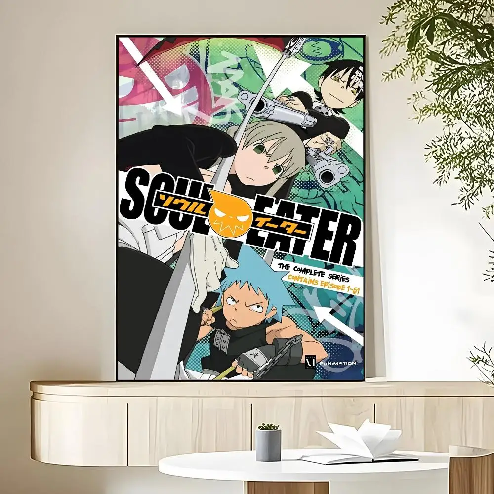 S-Soul E-Eater Anim Poster HD Art Sticky Wall Waterproof Home Living Room Bedroom Bar Aesthetic Decoration