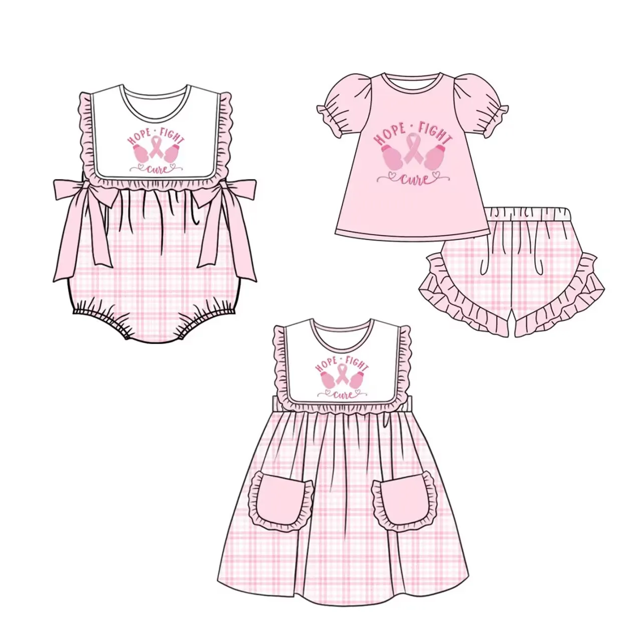 

baby girl set pink kids clothes girls newborn baby clothes cute sisters outfits Sleeveless shorts set dress jumpsuit