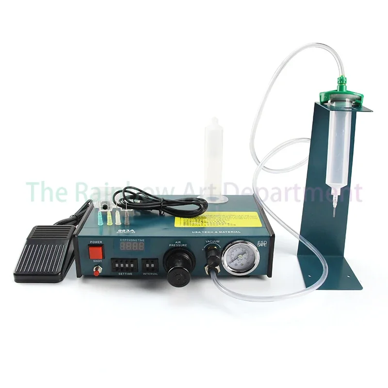 ZB983A 220V Semi-Automatic Glue Dispenser Liquid Controller Drip Glue Machine High Precision Industry Glue Dispensing Machine