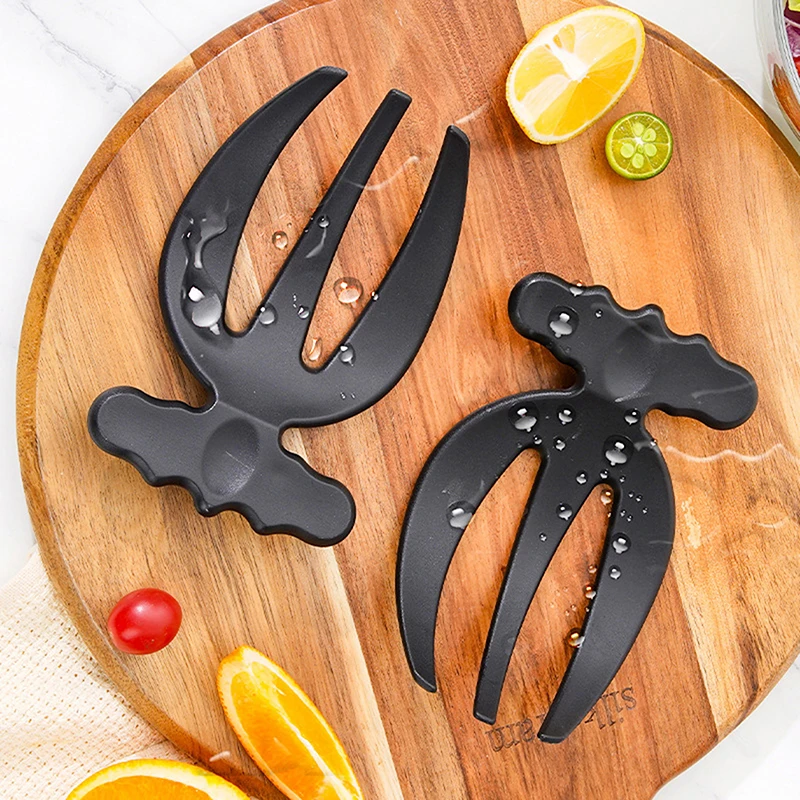 1 Portable Salad Blender Multifunctional Tossing Tool Creative Three Finger Fruit Claw Salad Tossing Kitchen Tools