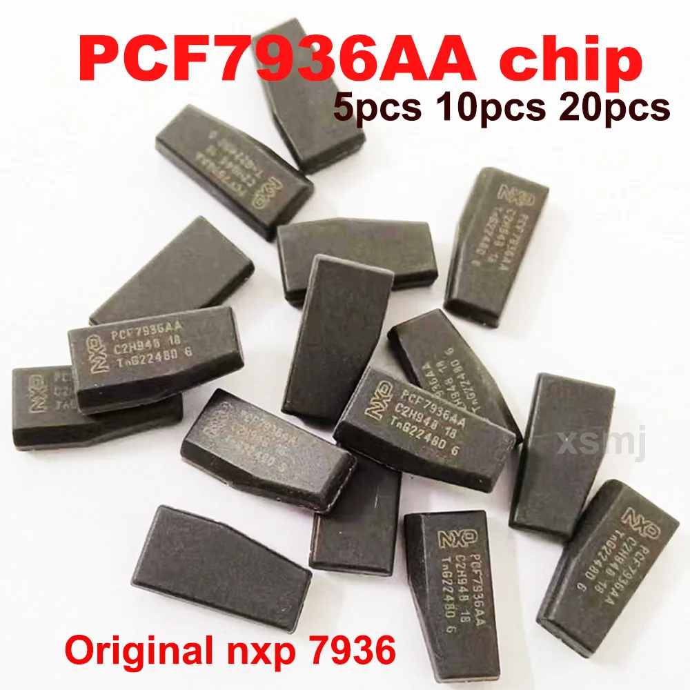 

5pcs 10pcs 20pcs Original nxp 7936 chips 7936AA PCF7936 PCF7936AA Blank ID46 Chip Car Key Transponder Chip