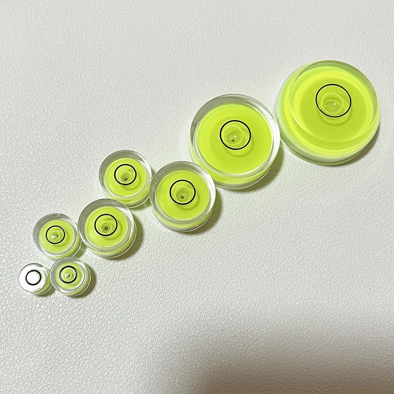 Haccury High Accuracy Electronic Scales Bubble Level Beads Mini Bubble Level Tools Horizontal Instrument Diameter 8-30mm 1PCS