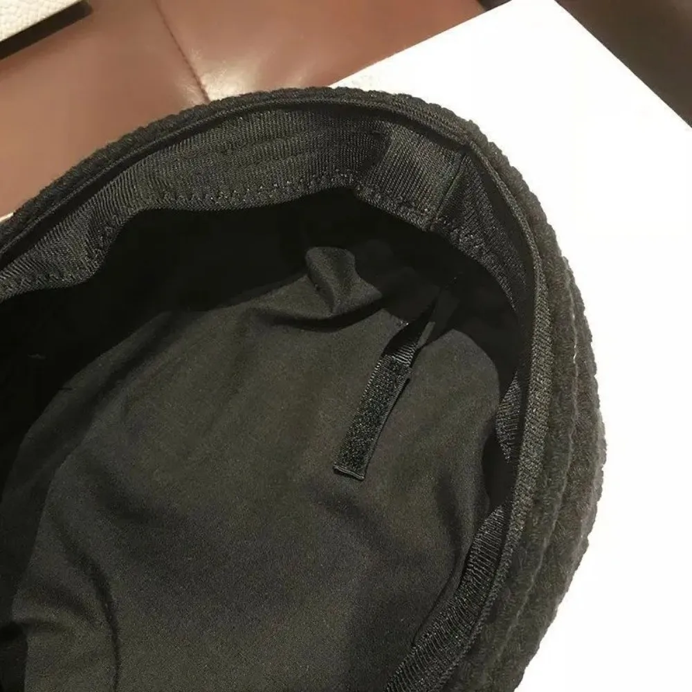 

Korean Spring/Autumn Women Beret Hat Adjustable Chain Decoration Navy Cap Flat-Top Octagonal Hat Duckbill Cap