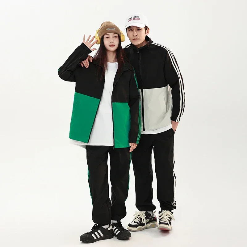 

Youth Outdoor High-quality Fashionable Casual Jacket Sports Pants Two-piece Set Comfortable Breathable Men's Women's Sports Suit