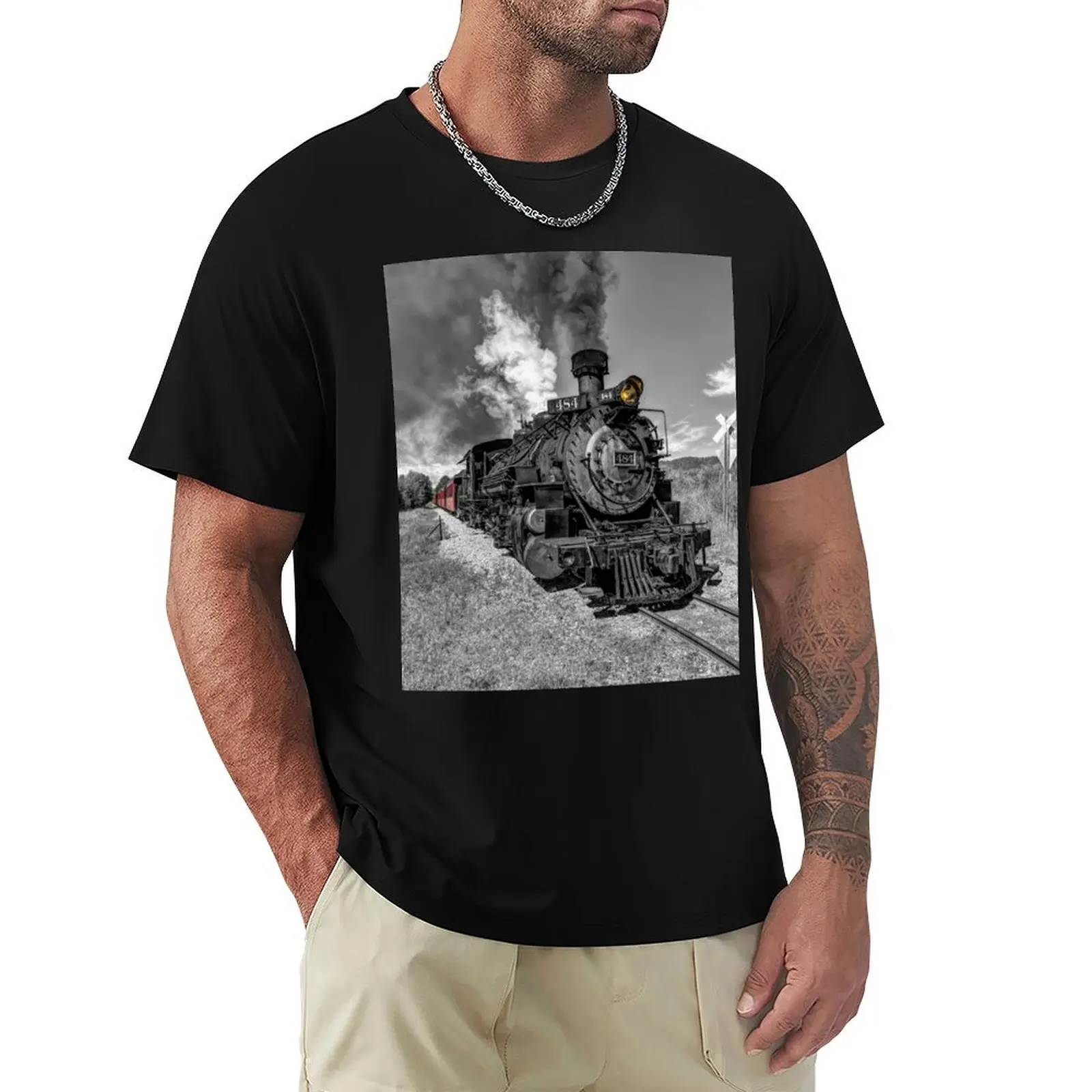 Full Steam Ahead T-Shirt Athletic Quick Dry T-Shirt for Men