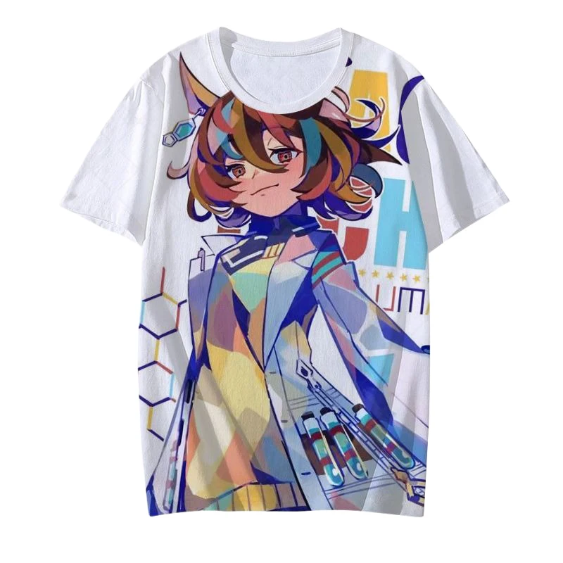 Umamusume Agnes Tachyon Japanese Game T-Shirts Anime Men Women Tee Unisex Shirt Size Tops Anime Clothes