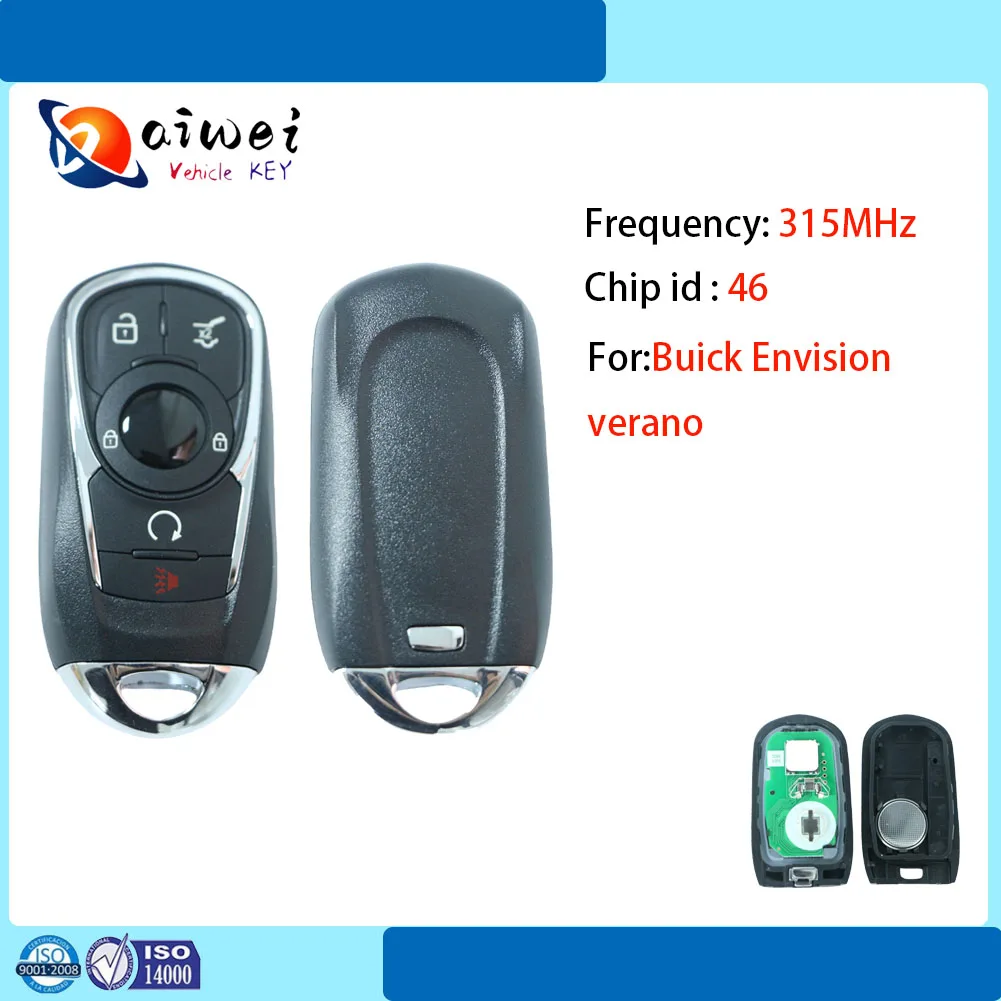 New Smart Key Remote HYQ4AA id 46 chip Fob for Buick Envision Enclave Lacrosse Regal Sportback TourX Encore GX