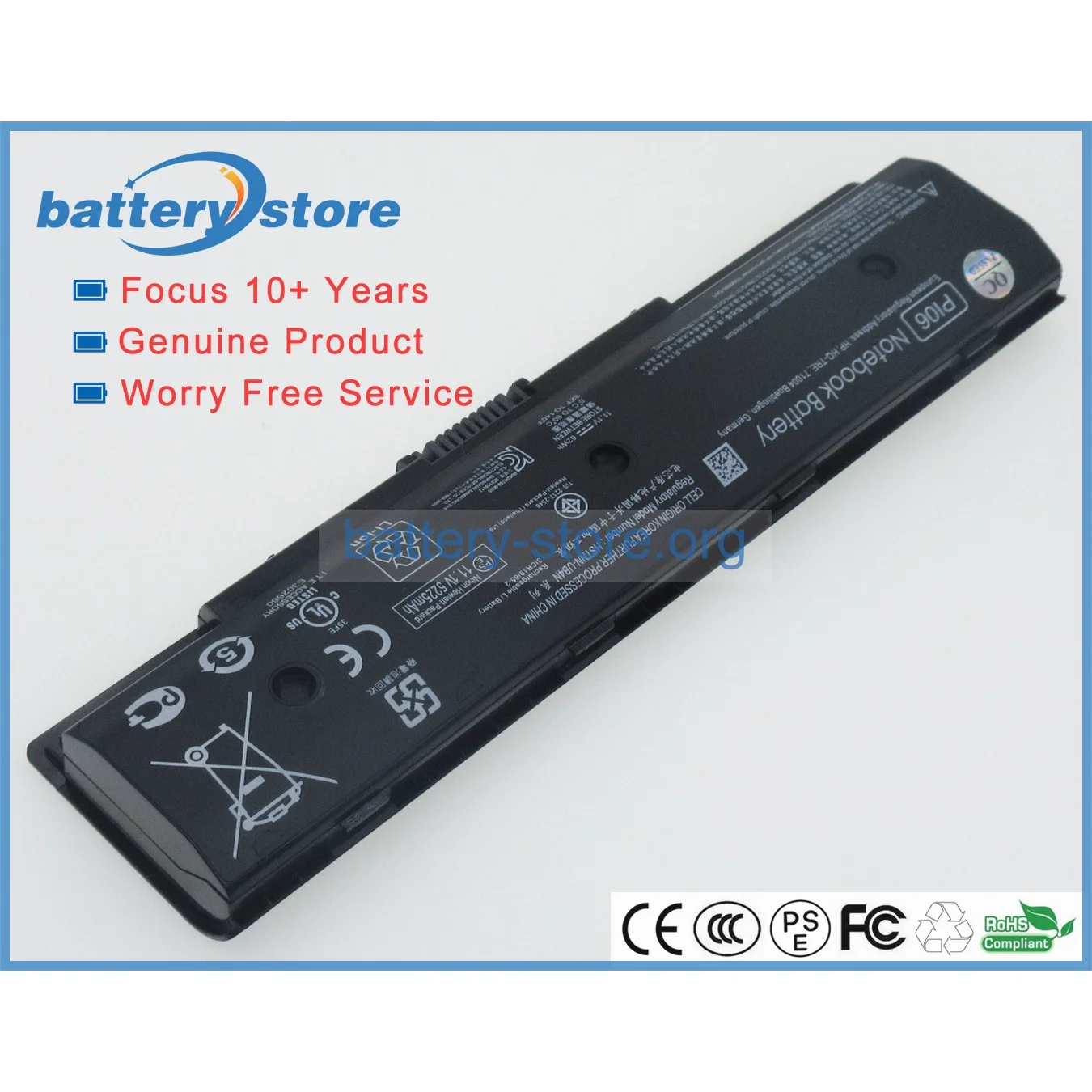 Genuine Original Laptop Batteries for P106,710416-001,HSTNN-YB4O,HSTNN-UB4N,TPN-Q120,709988-242,TPN-Q122,TPN-I111,10.8V,6 Cell