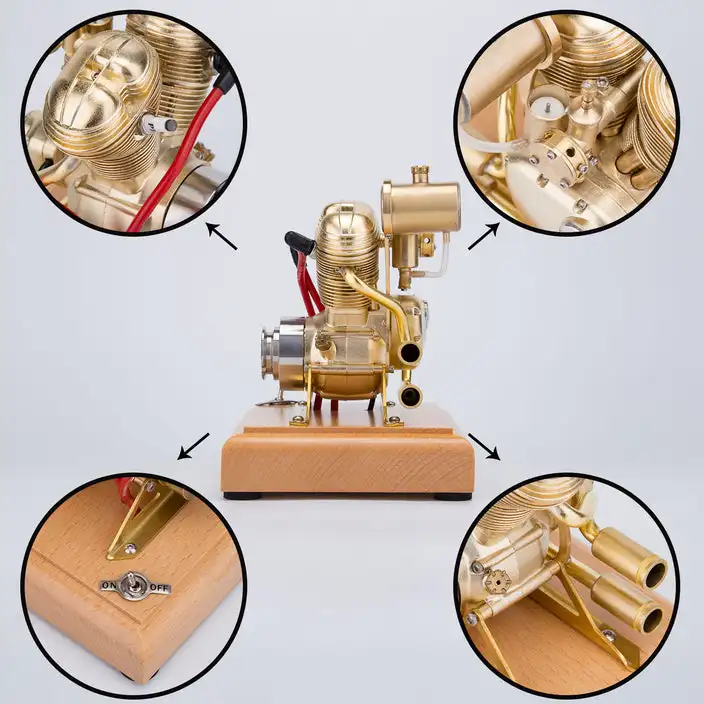 R28 Mini Engine Motorcycle Gasoline IC Engine Model Toy