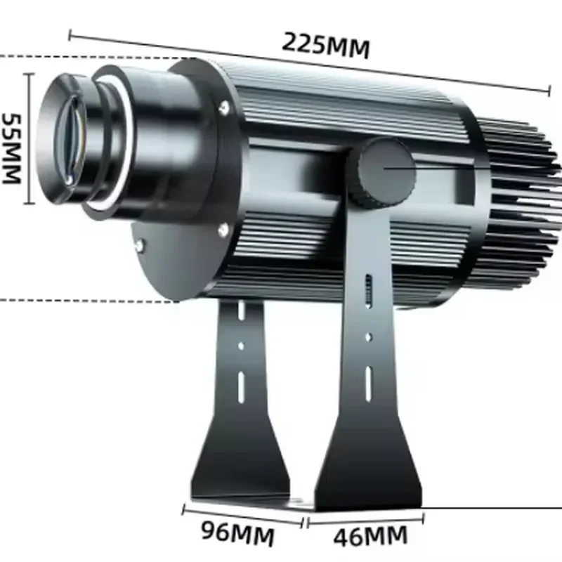 50W HD Rotating Advertising LED Gobo Projector Light Aluminum Alloy Lamp Body for Commercial Building & Workplace Warning