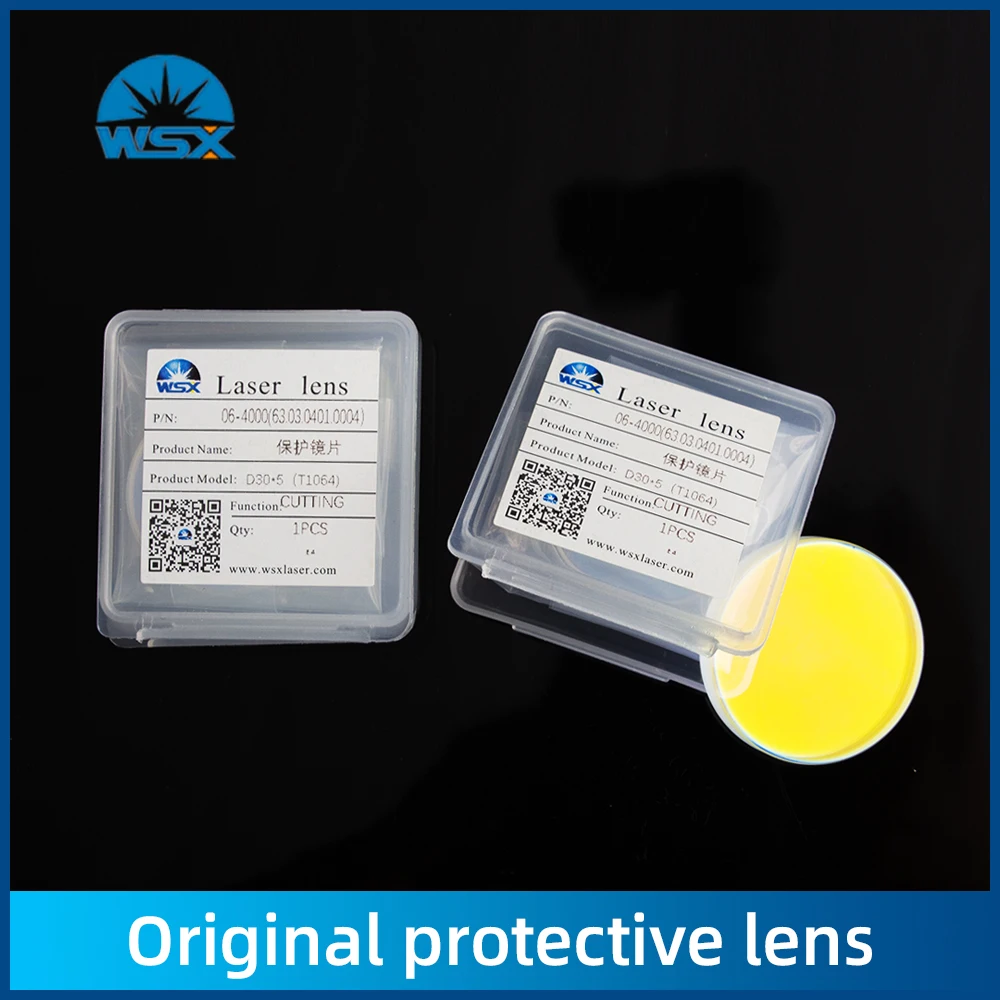 

WSX Origainl Laser Protective Windows 18x2 20x2 30x5 37x7 JGS1 Fused Silica Protection Lens for WSX Laser Cutting Machine