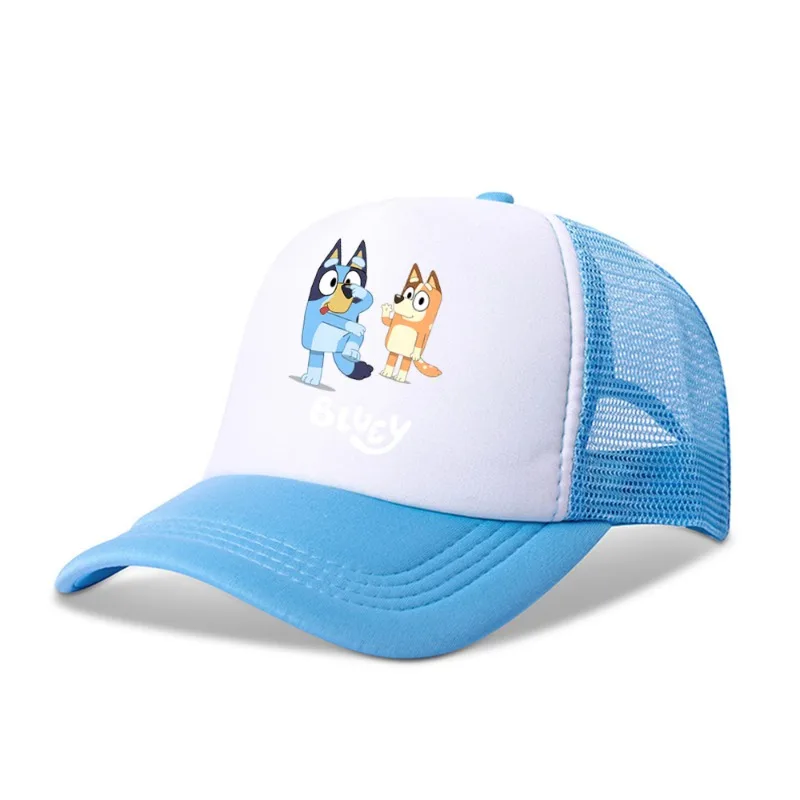 อะนิเมะ Blueyi กลางแจ้งหมวกการ์ตูนบิงโกผู้ใหญ่เด็กผู้หญิงน่ารักเบสบอลหมวกฤดูใบไม้ผลิฤดูร้อนหมวก Beanies แฟชั่นหมวกเด็กของขวัญใหม่