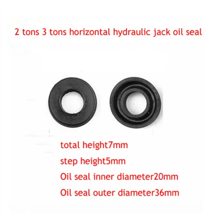 2 Tons 3 Tons Horizontal Hydraulic Jack Accessories Oil Seal Sealing Ring Soft Rubber Oil Seal NEW 2Pcs