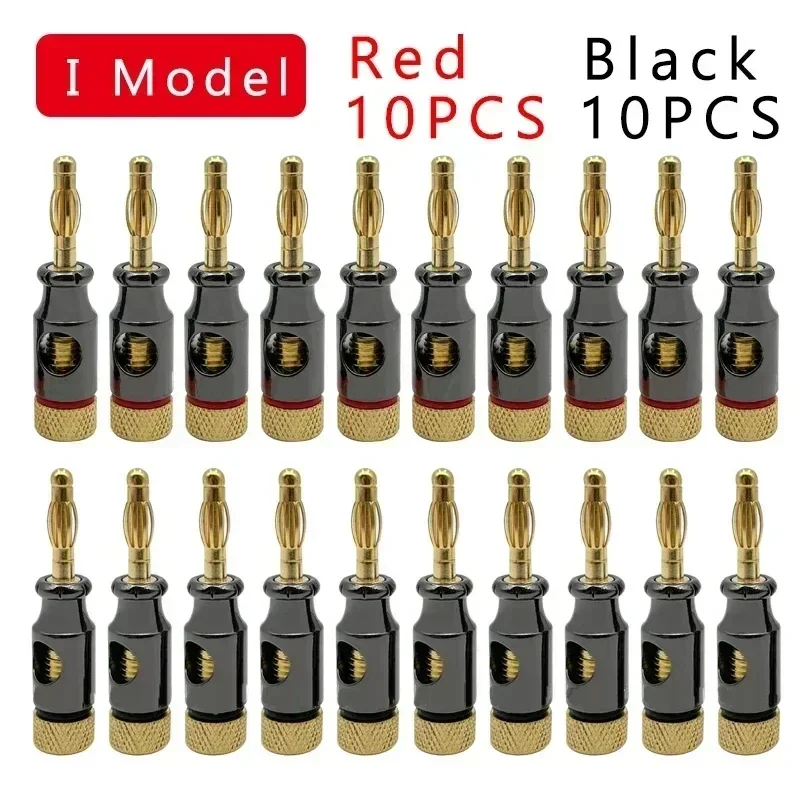 10/20 Stuks Banaan Connector Plug Jack Vergulde Muzikaal Geluid Audio Speaker 4Mm Banaan Pluggen Voor Audio Video Luidspreker Terminal - afbeelding 1