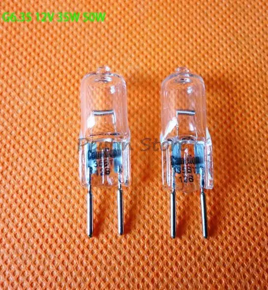 10Pcs G6.35 12V 35W 50W 75W 100W Spot Lamp Halogen Bulb Dental Medical Bulb Halogen Lamp