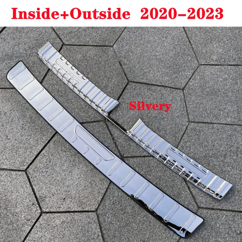 Car Stainless Rear Bumper Protector Trunk Door Plate Cover Trim For Mercedes Benz GLA-Class  2020-2023