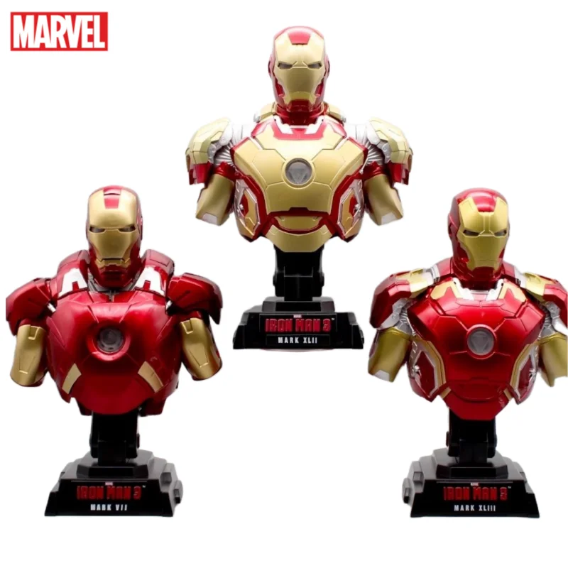 Os Vingadores Homem De Ferro Modelo, MK7 42 43, Bbust, Pode Iluminar, Figuras Estáticas, Personalidade Criativa, Enfeites Cool, Presentes De Férias