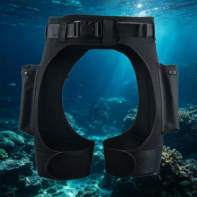 

2mm Tech Dive Spearfishing Utility Shorts for Men with Tool Pockets, Snorkeling Surf Quick Dry UPF